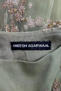 Green embellished anarkali set by Aneesh Agarwaal (4)