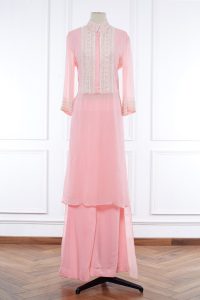 Pink sequin embellished kurta set by Manish Malhotra (2)