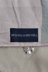 Neutral sequin embroidery saree by Shyamal & Bhumika (4)